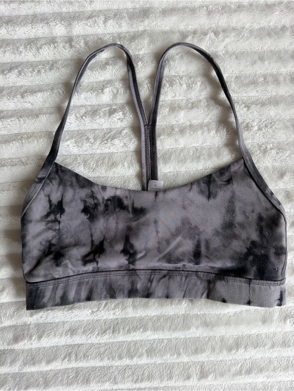 Lululemon Black & Gray Strappy Sports Bra